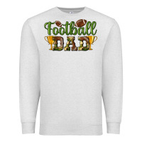Oatmeal Heather football dad Premium Sweatshirt - BundleAndBundleShop