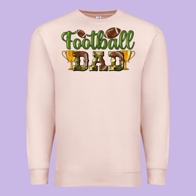 Football Dad Premium Sweatshirt Designed By Bundleandbundleshop