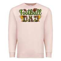 Pale Pink football dad Premium Sweatshirt - BundleAndBundleShop
