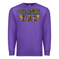 Purple football dad Premium Sweatshirt - BundleAndBundleShop