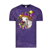 Cloud Purple Mardi Gras Longhorn Calf Vintage Tee - LillyAllenDesigns
