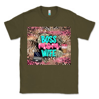 Army Green boss mom wife Classic Tee - LillyAllenDesigns