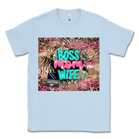 Dusty Blue boss mom wife Classic Tee - LillyAllenDesigns