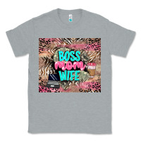 Heather Grey boss mom wife Classic Tee - LillyAllenDesigns