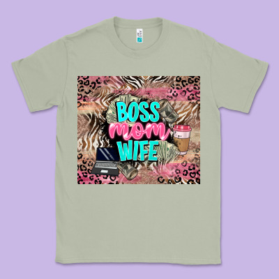 Boss Mom Wife Classic Tee Designed By Lillyallendesigns