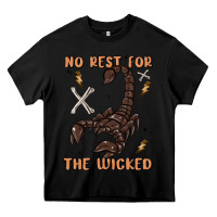 Black no rest for the wicked Heavy Core Tee - MaliasSmallBusiness