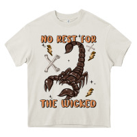 Cream no rest for the wicked Heavy Core Tee - MaliasSmallBusiness