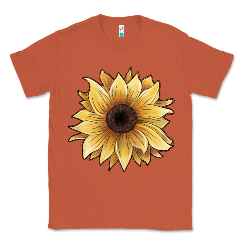 Watercolor Sunflower Classic Tee by JahusDesignShop | Teevron