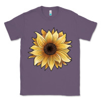 Lavender watercolor sunflower Classic Tee - JahusDesignShop