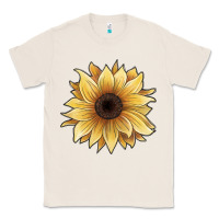 Natural watercolor sunflower Classic Tee - JahusDesignShop
