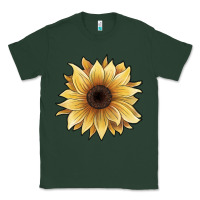 Sports Green watercolor sunflower Classic Tee - JahusDesignShop