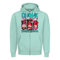 Seafoam gnome sweet gnomes olivia Zipper Hoodie - OliviaCreatesArt