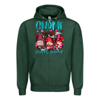 Sports Green gnome sweet gnomes olivia Zipper Hoodie - OliviaCreatesArt