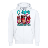 White gnome sweet gnomes olivia Zipper Hoodie - OliviaCreatesArt