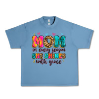 Pebble Blue mom in every season she shines with grace Urban Heavy Tee - Artiststas