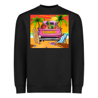 Black summer truck Heavyweight Sweatshirt - TumblerDesignByShophia