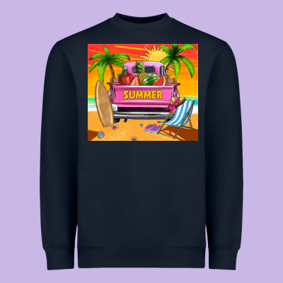 Summer Truck Heavyweight Sweatshirt Designed By Tumblerdesignbyshophia