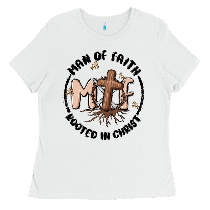 Man Of Faith Ladies Tee by MaliasSmallBusiness | Teevron