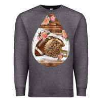 Charcoal Heather american football and western roses teardrop Premium Sweatshirt - BundleAndBundleShop