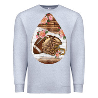 Heather Grey american football and western roses teardrop Premium Sweatshirt - BundleAndBundleShop