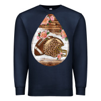 Navy american football and western roses teardrop Premium Sweatshirt - BundleAndBundleShop