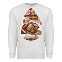 Oatmeal Heather american football and western roses teardrop Premium Sweatshirt - BundleAndBundleShop