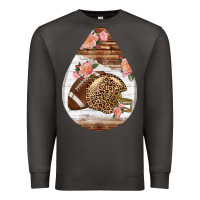 Smoke american football and western roses teardrop Premium Sweatshirt - BundleAndBundleShop