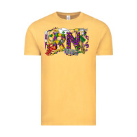 Vintage Mustard RN Registered Nurse Mardi Gras Vintage Tee - LillyAllenDesigns
