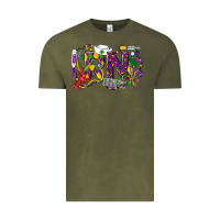 Vintage Olive RN Registered Nurse Mardi Gras Vintage Tee - LillyAllenDesigns