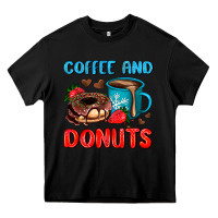 Black coffee and donuts Heavy Core Tee - AdoDesignShop