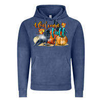 Vintage Denim Welcome Fall With Crow Vintage Hoodie - LillyAllenDesigns