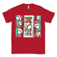 Red baseball mom Classic Tee - LillyAllenDesigns