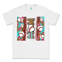 White baseball mom Classic Tee - LillyAllenDesigns