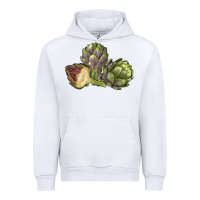 White Artichoke Urban Hoodie - LillyAllenDesigns