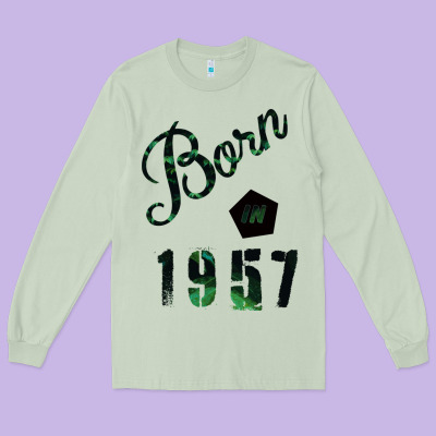 Born In 1957 Long Sleeve Tee Designed By Bettercallsaul