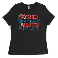 Black chill the fourth out malia Ladies Tee - MaliasSmallBusiness