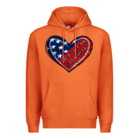 Carrot leopard with american flag Premium Hoodie - RanaPortraitStore