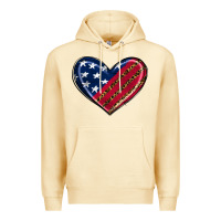 Pina Colada leopard with american flag Premium Hoodie - RanaPortraitStore