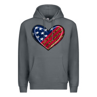 Rock leopard with american flag Premium Hoodie - RanaPortraitStore