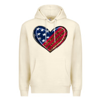 Sandshell leopard with american flag Premium Hoodie - RanaPortraitStore