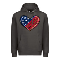 Smoke leopard with american flag Premium Hoodie - RanaPortraitStore