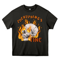 Asphalt everything's fine Heavy Core Tee - MaliasSmallBusiness
