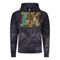 Cloud Black White Tailed Buck Fall Vintage Hoodie - LillyAllenDesigns