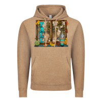 Vintage Coffee White Tailed Buck Fall Vintage Hoodie - LillyAllenDesigns