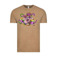 Vintage Coffee Mardi Gras pig Vintage Tee - LillyAllenDesigns