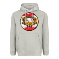 Moon Dust baseball with sunflower round earrings Heavyweight Hoodie - BundleAndBundleShop