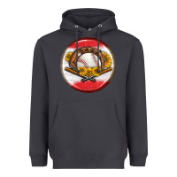 Smoke baseball with sunflower round earrings Heavyweight Hoodie - BundleAndBundleShop