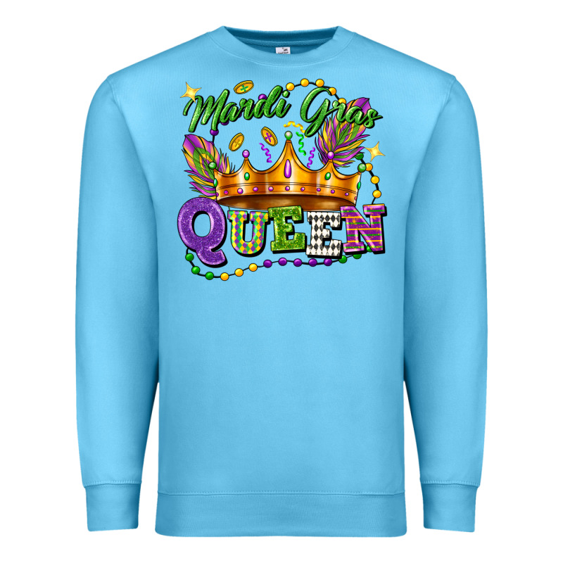 Mardi Gras Queen Premium Sweatshirt by FaDigitalArtStudio | Teevron