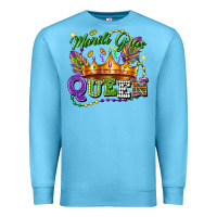 Ocean Blue mardi gras queen Premium Sweatshirt - FaDigitalArtStudio