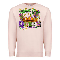 Pale Pink mardi gras queen Premium Sweatshirt - FaDigitalArtStudio